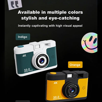 WIFI FHD 1080P Camera Digital Point and Shoot Cameras with 16X Zoom Anti Shake Compact Small retro Camera