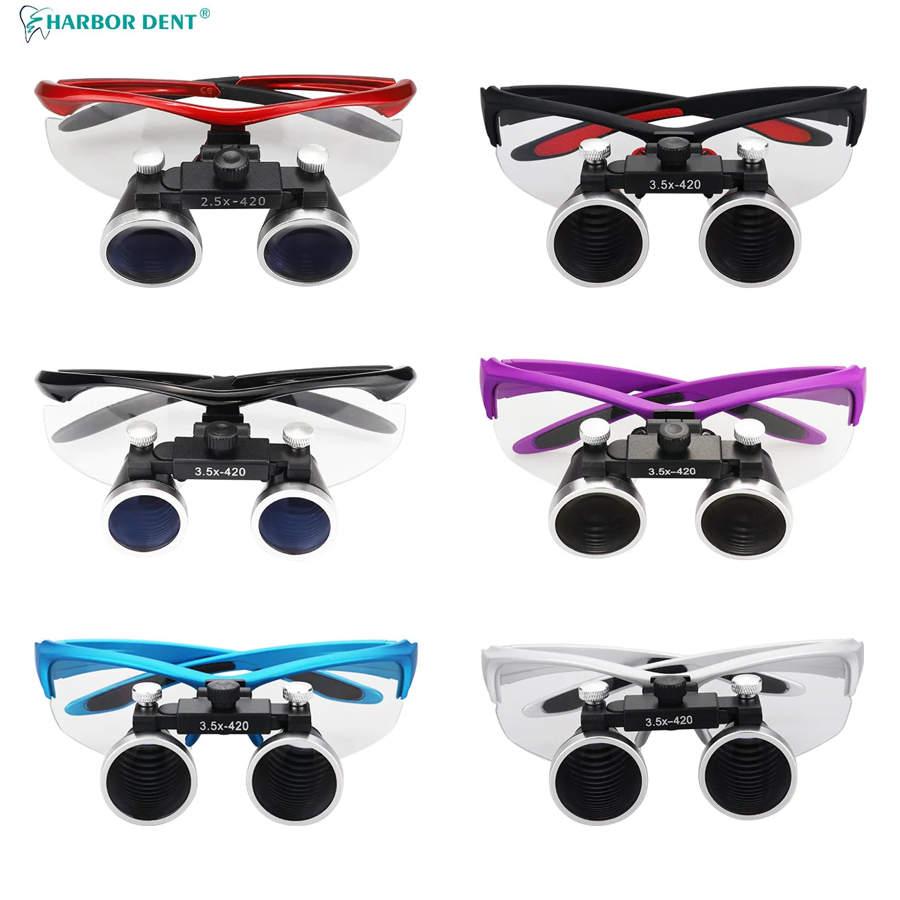 Dental Loupes 3.5x2.5x 320-420mm Goggles Lab Medical Binocular Magnifier Dental Surgery Surgical Optical lens magnifying Glass