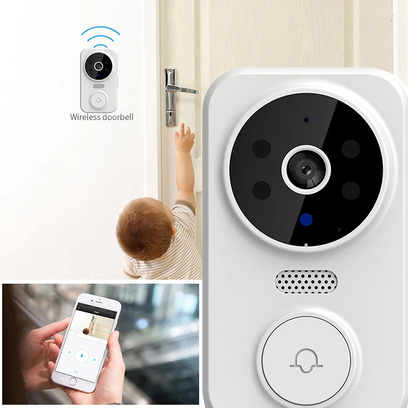 1PCS Wireless Doorbell WiFi Outdoor HD Camera Security Door Bell Vision Video Intercom Voice Change Home Monitor Door For Phone