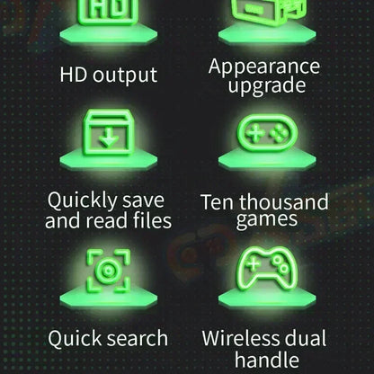 LZAKMR U9 Plug and Play Retro 3865U Game Console 500G HDD 70000+Games For Wii PS2 XBOX PSP GameCube N64 Wireless handle