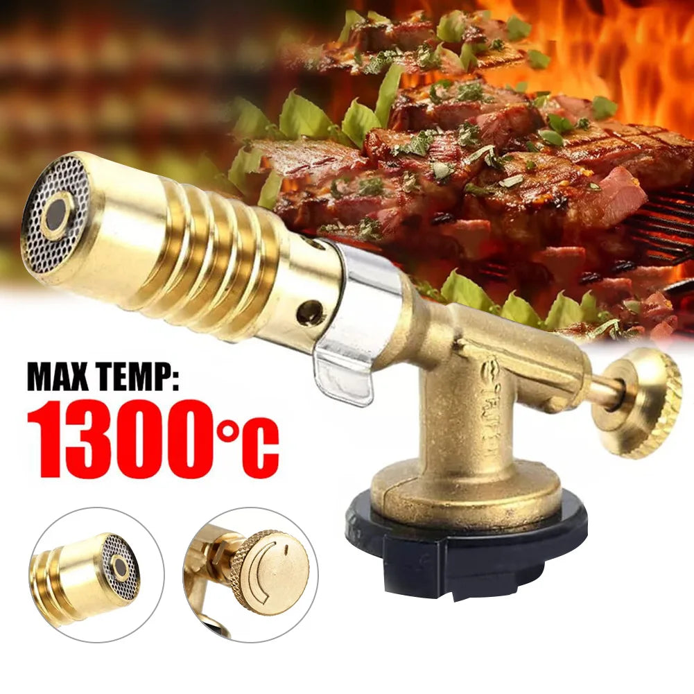 Gas Burner Flame Gas Torch Flame Gun Blowtorch Cooking Soldering Butane AutoIgnition Gas-Burner Lighter Heating Camping