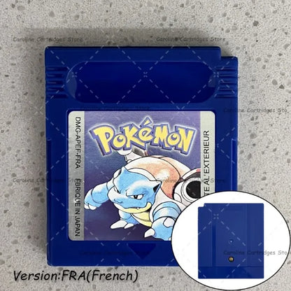 GBC Video Game Cartridge Console Card Pokemon Blue/Crystal/Green/Gold/Red/Silver/Yellow Full-size Chip with Multi-language