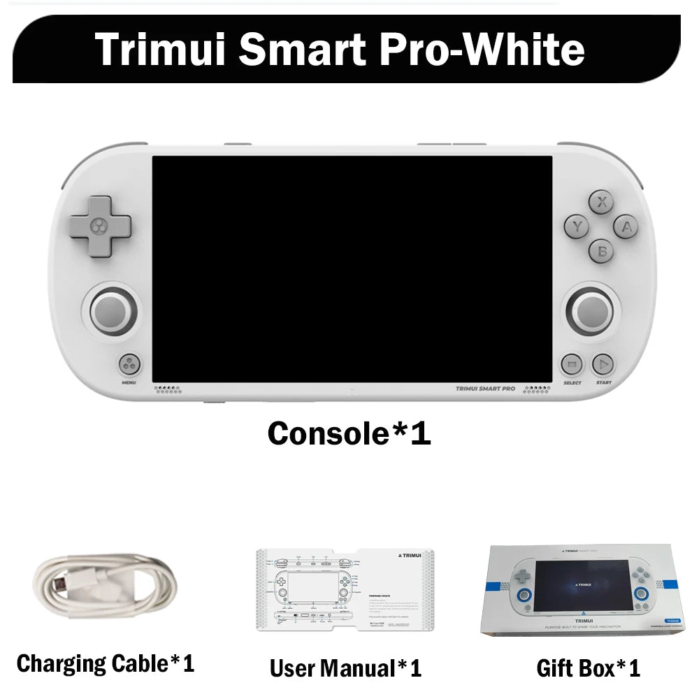 Trimui Smart Pro 4.96'' IPS Linux System Retro Handheld Game Players Portable Video Game Console 5000mAh Battery 13000+ Games