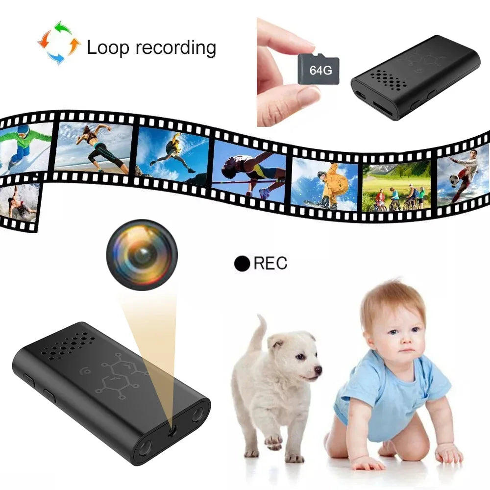 1080P HD Mini Camera IR-CUT Night Vision WiFi Camera Motion Detection Smart Home Remote Security Small Camcorder Video Recorder