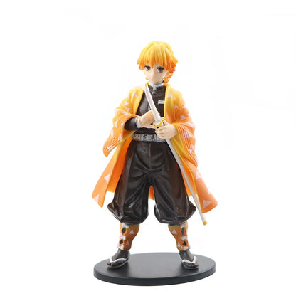 Demon Slayer Action Figure Anime Same Style Doll Toy Kamado Tanjiro Nezuko Zenitsu Collection Model PVC Material Birthday Gifts