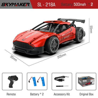 RC Metal Car Toys 1/24 2.4G High Speed Remote Control Mini Scale Model Vehicle Electric Metal RC Car Toys for Boys Children Gift