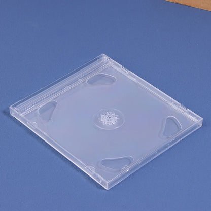 1PCS Transparent Plastic Double Disc DVD Case Portable CD Storage Package Case Durable Box Thicken CD DVD Disc Box Storage Case