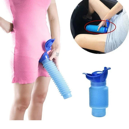 750ml Outdoor Portable Car Urinal Telescopic Squat-free Female Boys And Children Travel Camping Hiking Emergency Urinal Foldable