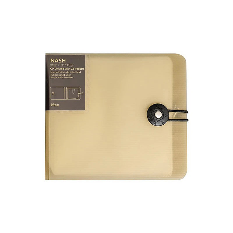 Transparent Color Plastic Disc CD Case DVD Holder Wallet Storage Bag Organizer Cover Box CD DVD Album Cases With Buckle