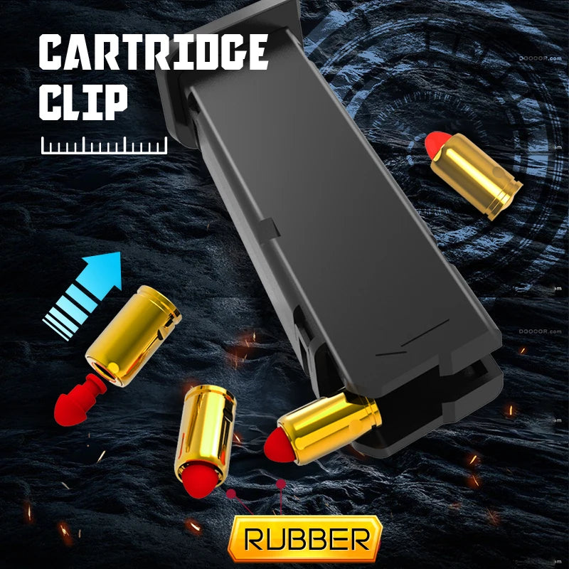 Outdoor Games Gold Desert Eagle Soft Bullet Toy Gun Launcher Automatic Shell Throwing Continuous Pistol Adult Boy Catapult Gifts