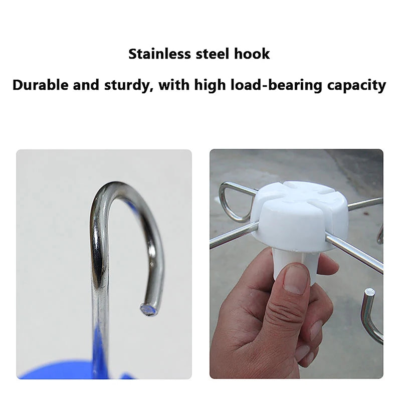 1Pc Hook Infusion Stand Clinic Iv Bag Rack Hanging Pole Hanger Drip Holder Vertical Display Bottle Medical Steel Inverted