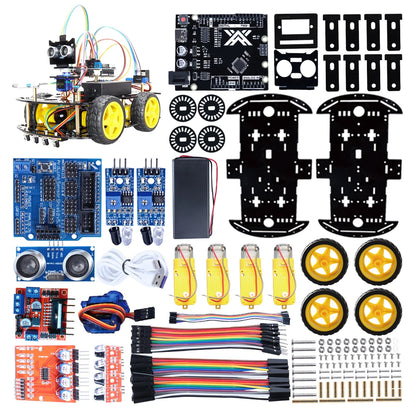 Tscinbuny Smart Robot Car Kits For Arduino Robot DIY Project Programming Automation Equipment Complete Kits Coding Robot