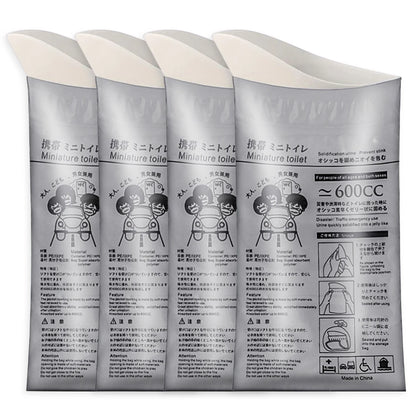 4-20PCS Outdoor Emergency Urine Bags 600ml Easy Take Piss Bags Travel Mobile Toilet Portable Urinal Bag Baby Women Vomiting Bags