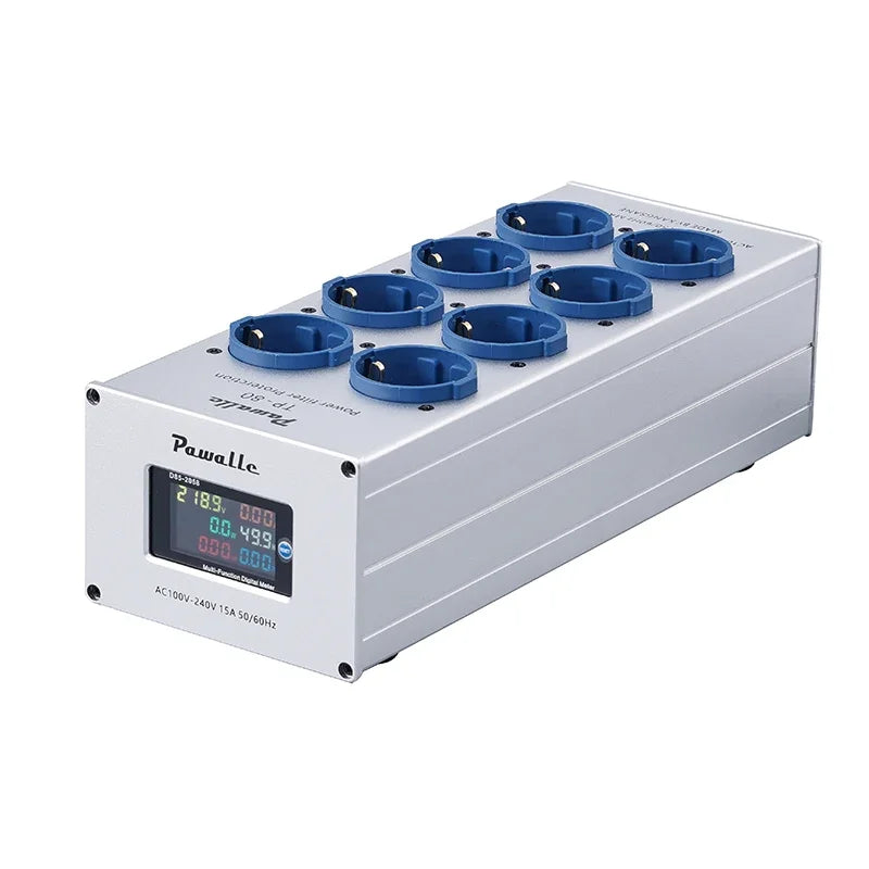 TP80 European Standard Power Filter 8-bit EU Power Purifier Socket Complex 2nd Level Filter Purifier Surge Protection