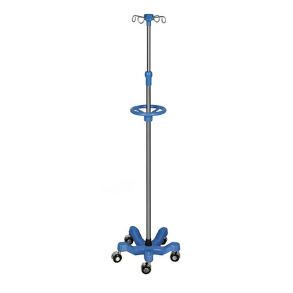 Medical Adjustable Hospital Mobile  Stand IV Pole Drip Stand