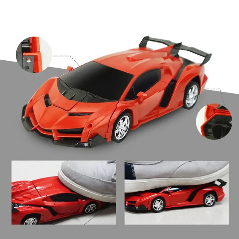 2 in 1 Electric RC Car Transformation Robots Children Boys Toys Outdoor Remote Control Sports Deformation Car Robots Model Toy