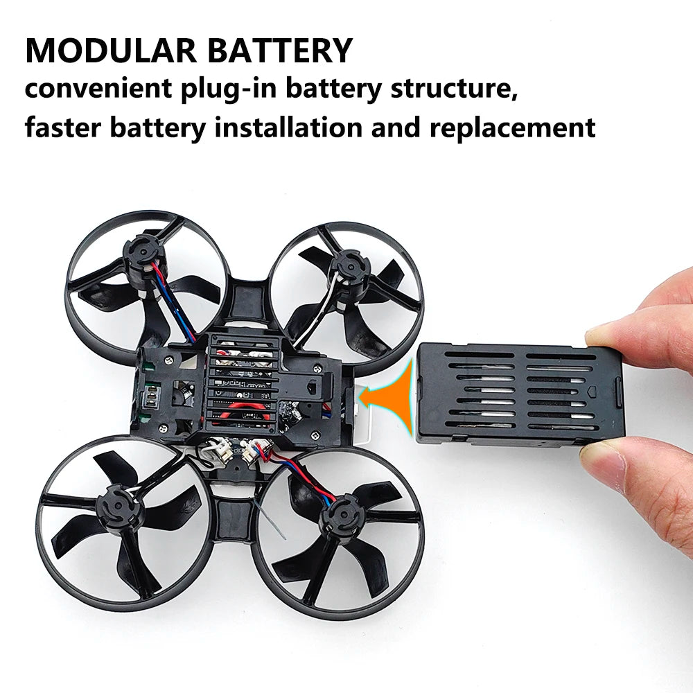 PHISITAL RTF FPV RC Racing Drone 87mm Micro Quadcopter Toys with 5.8G 600TVL 32CH Camera/4.3 Inch Monitor/FPV Goggles