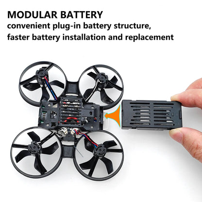 PHISITAL RTF FPV RC Racing Drone 87mm Micro Quadcopter Toys with 5.8G 600TVL 32CH Camera/4.3 Inch Monitor/FPV Goggles