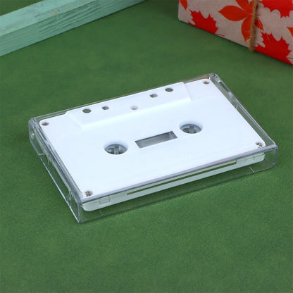 1Pc Cassette Tape Transparent Storage Box Audio Magnetic Recording Blank Tape Case Dustproof Box
