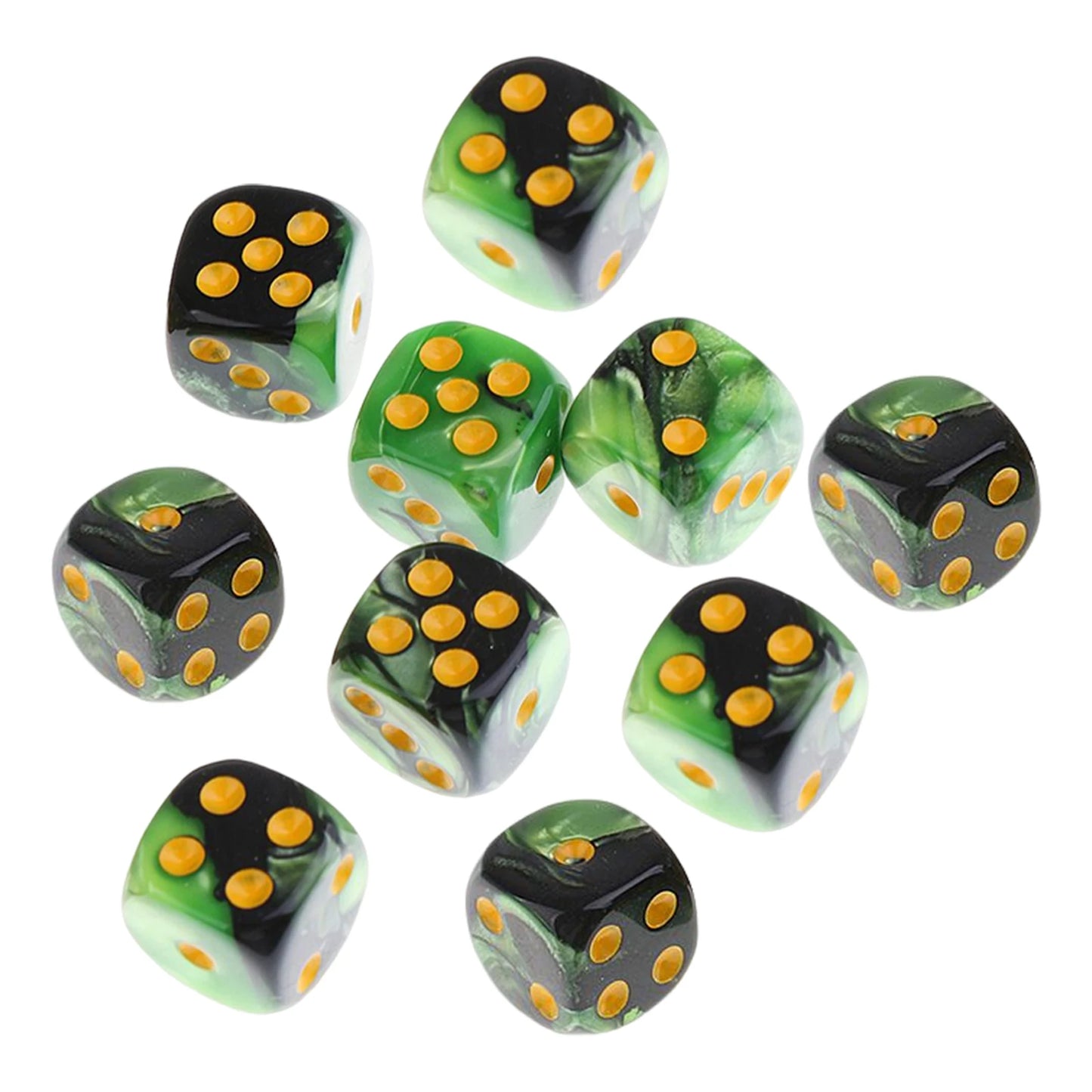 7/10Pcs Double-Colors Polyhedral Dices with Pouch Set D4, D6, D8, D12,D20, D10 for Board Game Role Playing Game Party