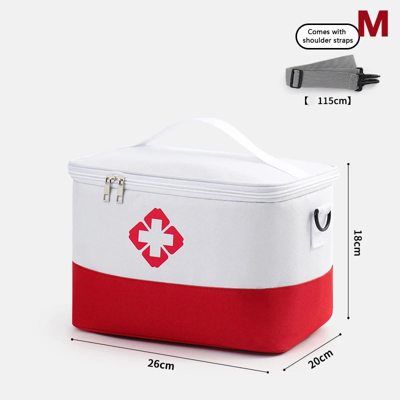 First Aid Kit Medicine Storage Bag Portable Outdoor Rescue Bag Household Large Capacity Medical Kit Storage Organizer