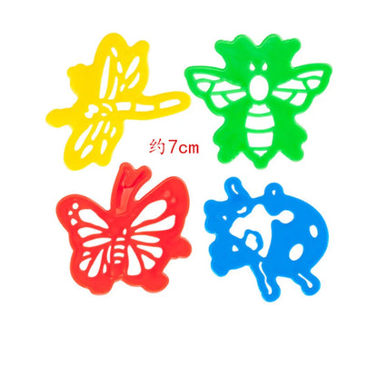 DIY Creative Dough Cutting Kit Plastic Knife Set Mold 3D Plasticine Mold Modeling Clay Accessories For Children Educational Toys