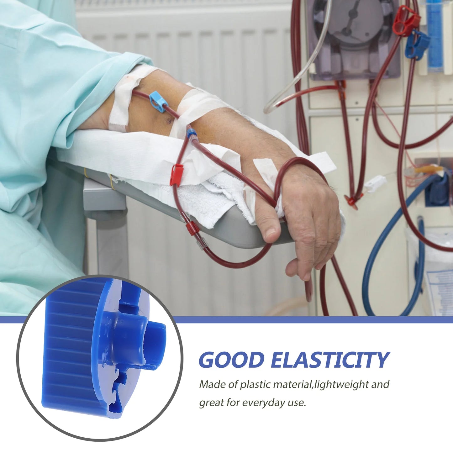 Permeable Pipe Clamp Peritoneal Dialysis Tube Flow Controller Supplies Accessories Clip for Tubes Clamps Clips Supply