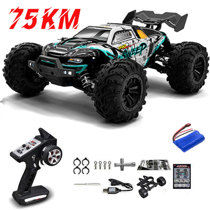 1:16 75KM/H or 50KM/H 4WD RC Car with LED Remote Control Cars High Speed Drift Monster Truck for Kids Vs Wltoys 144001 Toys