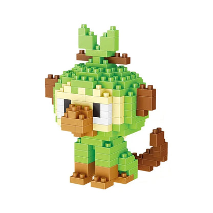 Pokemon Small Simple Building Blocks Pikachu  anime figure  Action Toys Graphics Diamond Mini Model Pocket Monster Collect Gift