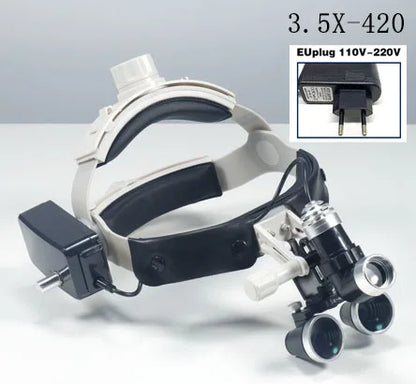 XND Dental Magnifier Binocular Magnifier Focusing Headlight 2.5X 3.5X Adjustable Interpupillary Distance Optical Surgical Type