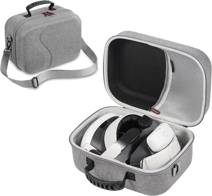 Large Carrying Case for Meta Quest 3, Hard Travel Case Compatible with Kiwi Design/BOBOVR Battery Head Strap and Other Accessory