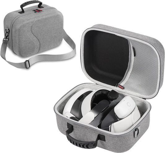 Large Carrying Case for Meta Quest 3, Hard Travel Case Compatible with Kiwi Design/BOBOVR Battery Head Strap and Other Accessory
