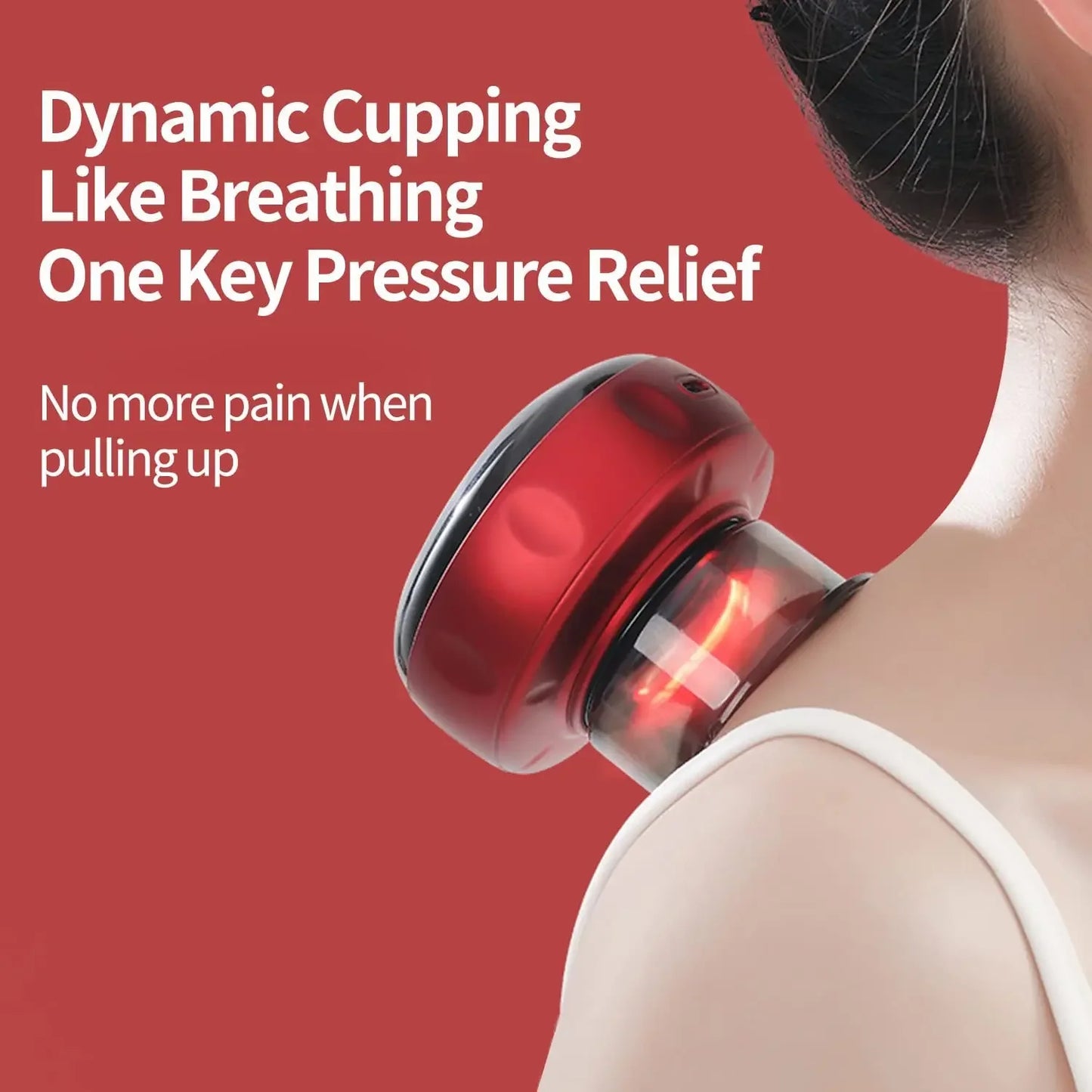 Electric Vacuum Cupping Massage Anti Cellulite Magnet Therapy Wireless Guasha Scraping Fat Burner Slimming Body Scraping Cupping