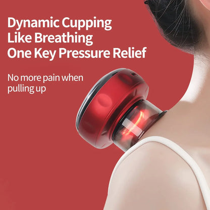 Electric Vacuum Cupping Massage Anti Cellulite Magnet Therapy Wireless Guasha Scraping Fat Burner Slimming Body Scraping Cupping