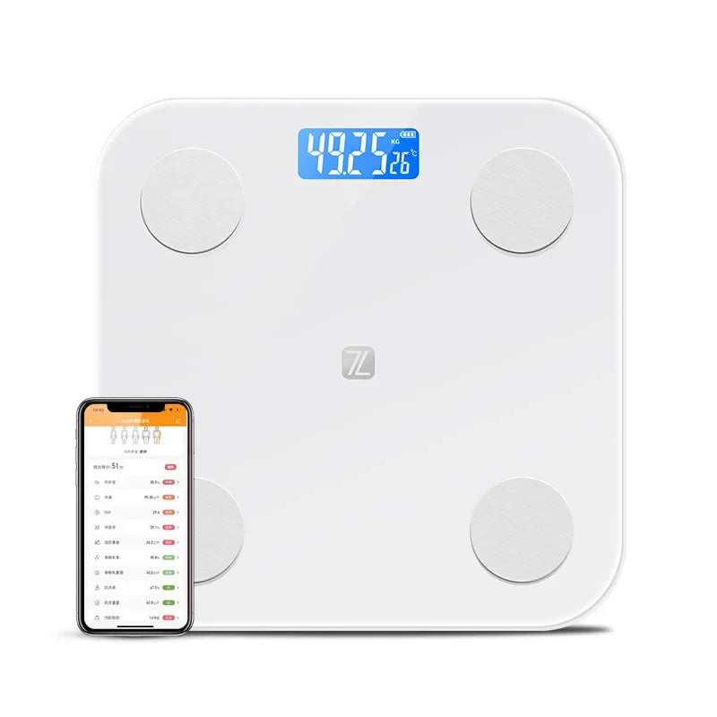 Body Fat Scale Household Electronic Scale Health Monitoring Device Accurate Body Scale With Bluetooth Connectivity
