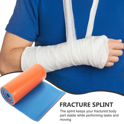 2 Pcs Emergency Medical Splint Fracture Fixing Polymer First Aid Supply Adjustable