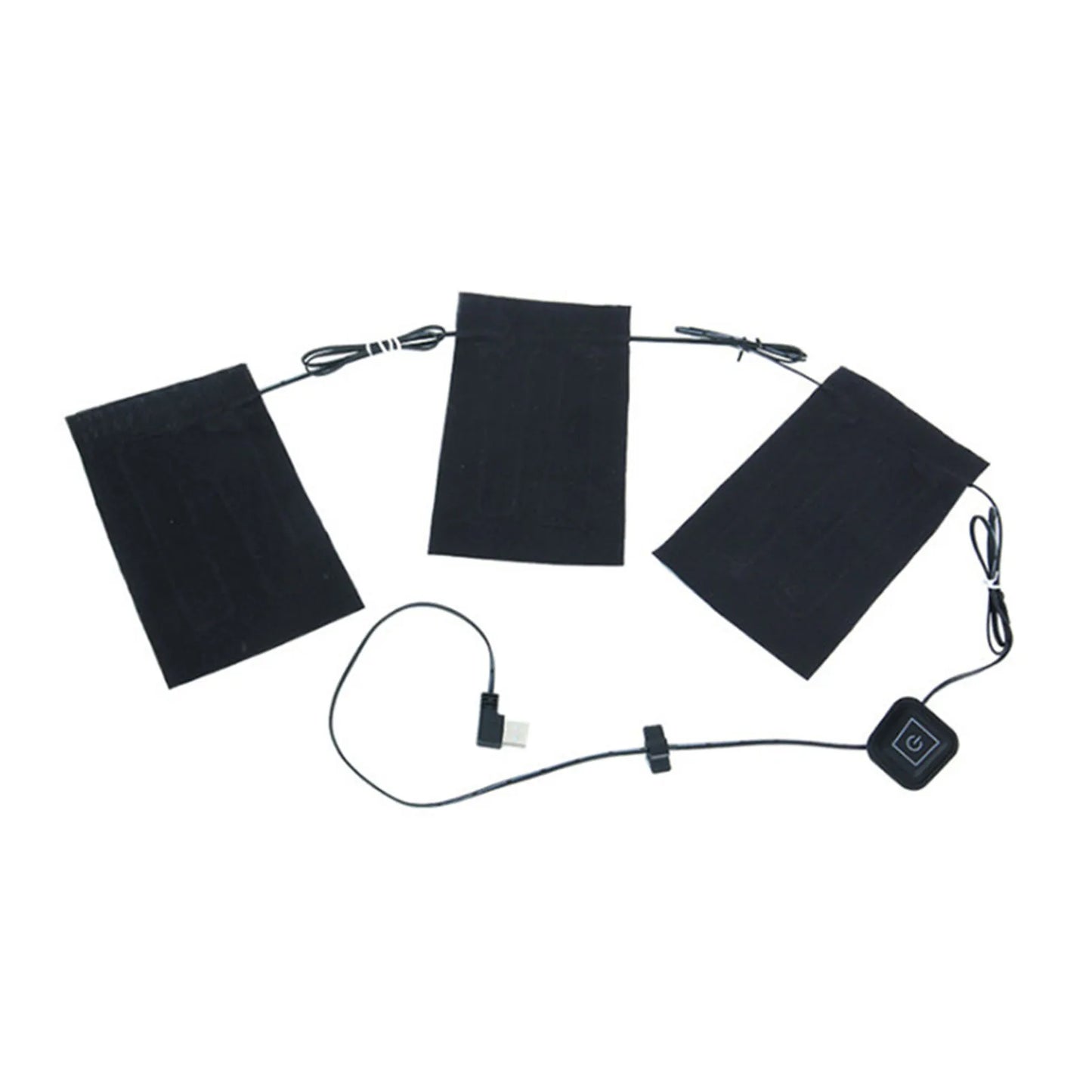 USB Clothes Heater Pad With 3 Gear Adjustable Temperature 5 in 1 Electric Heating Sheet Heating Warmer Pad For Vest Jacket