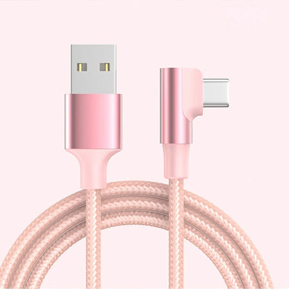 Xiaomi 120w USB Type C Super Charging Cable L Shape 90 Degree Fast Charging 6A For Huawei Xiaomi Samsung