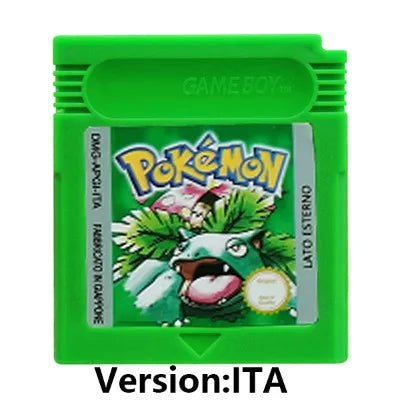 GBC 16-bit Game Video Game Cartridge Console Card Pokemon Red Blue Crystal Golden Green Silver Yellow with Multi-language