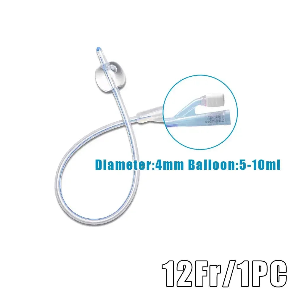1Pc Medical Disposable Silicone Urinary Catheter 2 Way Silicone Foley Balloon Catheter for Men Women 12/14/16/18/20/22Fr