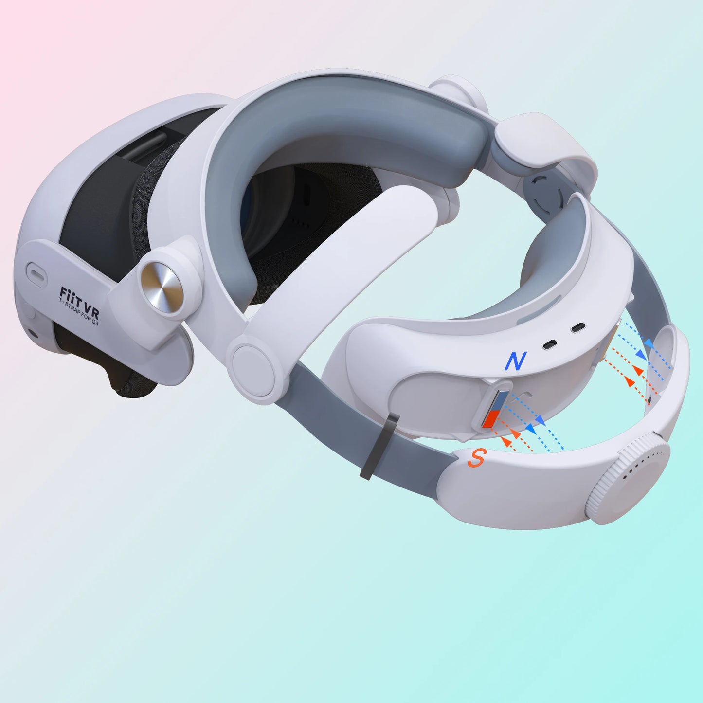 Elite Strap for Meta Quest 3 VR Headset Head Strap with 5000mAh Battery Charging Extend Game Time for Meta Quest 3 Accessories