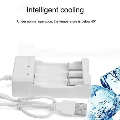 Fast Charging Battery Charger Short Circuit Protection AAA And AA Rechargeable Battery Station High Quality For Li-Ion And Ni-MH