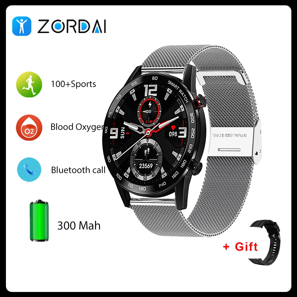 Zordai DT95 Smart Watch Men 1.3"HD Full Touch Heart Rate GPS Sport Fitness Watch Waterproof IP68 For Xiaomi Huawei Watch GT3 Pro