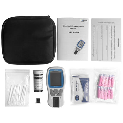 Medical blood lipid 5 in1 Multiparameter Total Cholesterol,HDL,LDL and Triglicerides Meter test kit,Triglyceride (TG),LDL/HDL