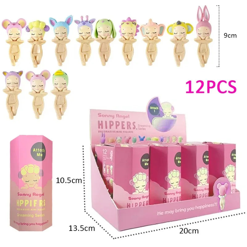 1Set Sonny Angel Blind Box 20th XMAS Love Hippers Back Dreaming Fruit Vegetable Series Toys Adult Figure Doll Valentine's Day