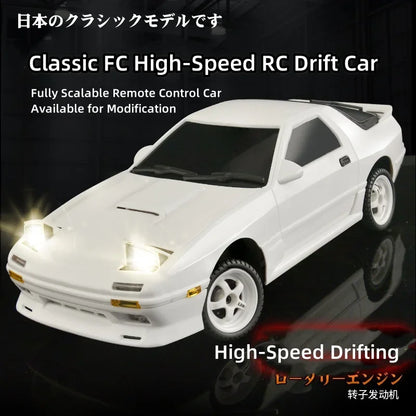 Hot 1:18 Adorable Mx-5 Miata Rx7 Rc Drift Car 2.4g Esp Gyro Flip-Up Light Full Scale Remote Control Toy Car Kid Adult Xmas Gift