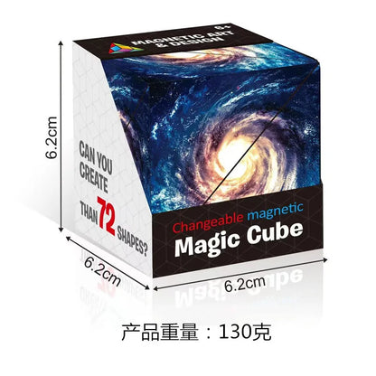 2023 Infinite magnetic cube 3D three-dimensional geometric cube children's thinking exercise educational toys