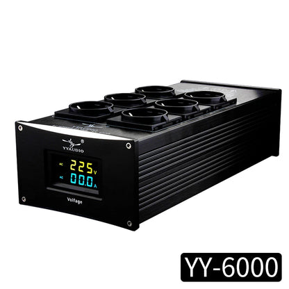 YYAUDIO HiFi Audio Noise AC Power Filter Power Conditioner Power Purifier Surge Protection with EU Outlets Power Strip