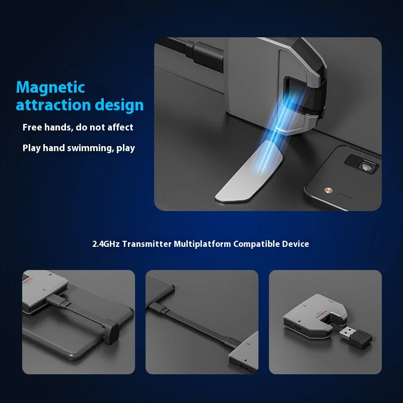 Xiberia S21 GS Headphones With Detachable Noise Cancelling Mic 4-Mode Long Endurance Ultra Low Latency Custom Gaming Headphones