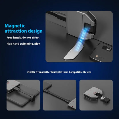 Xiberia S21 GS Headphones With Detachable Noise Cancelling Mic 4-Mode Long Endurance Ultra Low Latency Custom Gaming Headphones